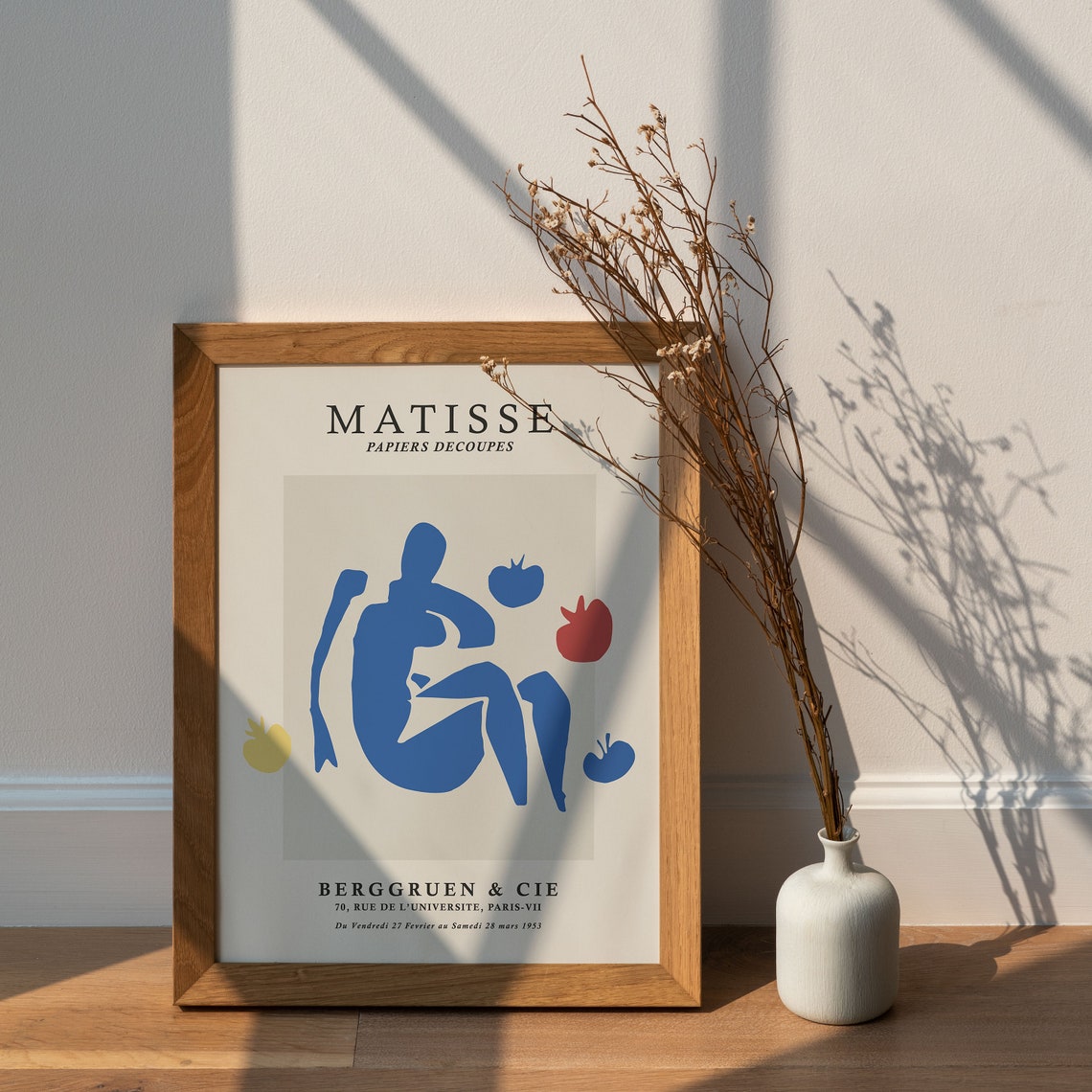Matisse Blue Figure Paper Cutout Berggruen Paris Exhibition Poster - Image 5
