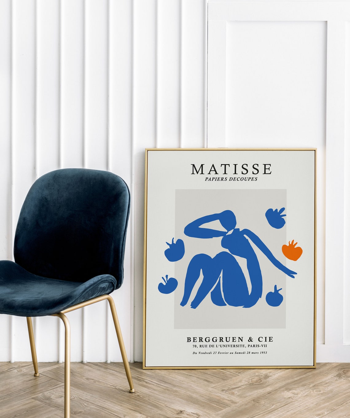 Matisse Blue Nude Paper Cutout Berggruen Paris Exhibition Poster - Image 3