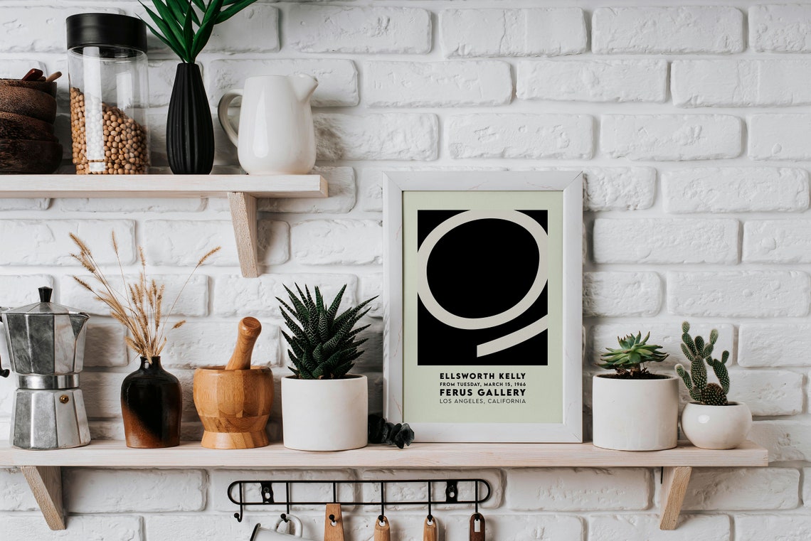 Ellsworth Kelly Ferus Gallery 1966 Poster Bold Black Circle Abstract - Image 5