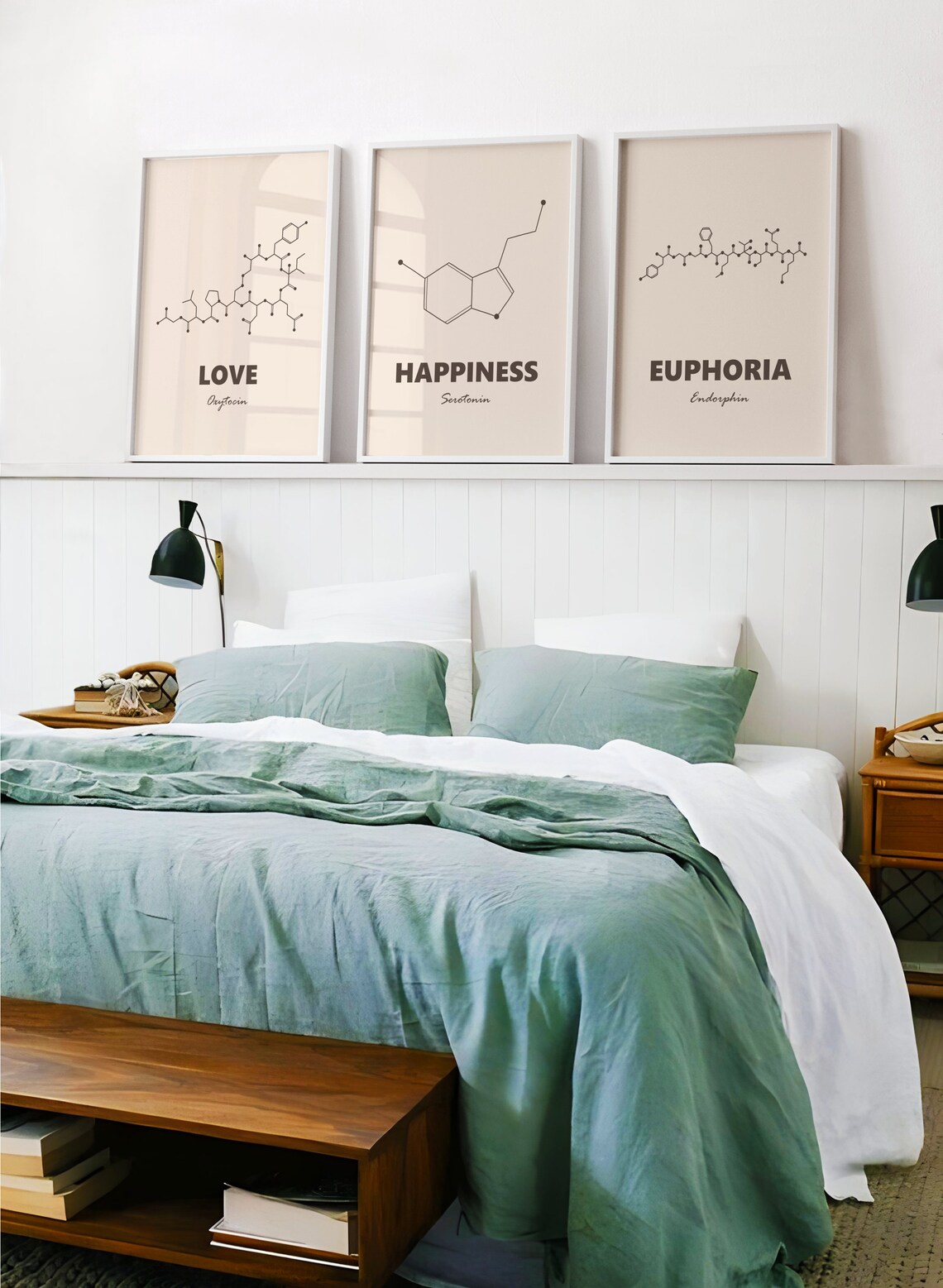 Love Molecule Oxytocin Minimalist Scandinavian Art Print - Image 3