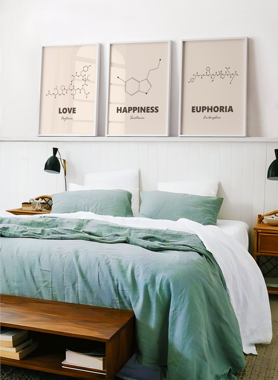 Love Molecule Print, Minimalist Chemistry Poster - Image 3