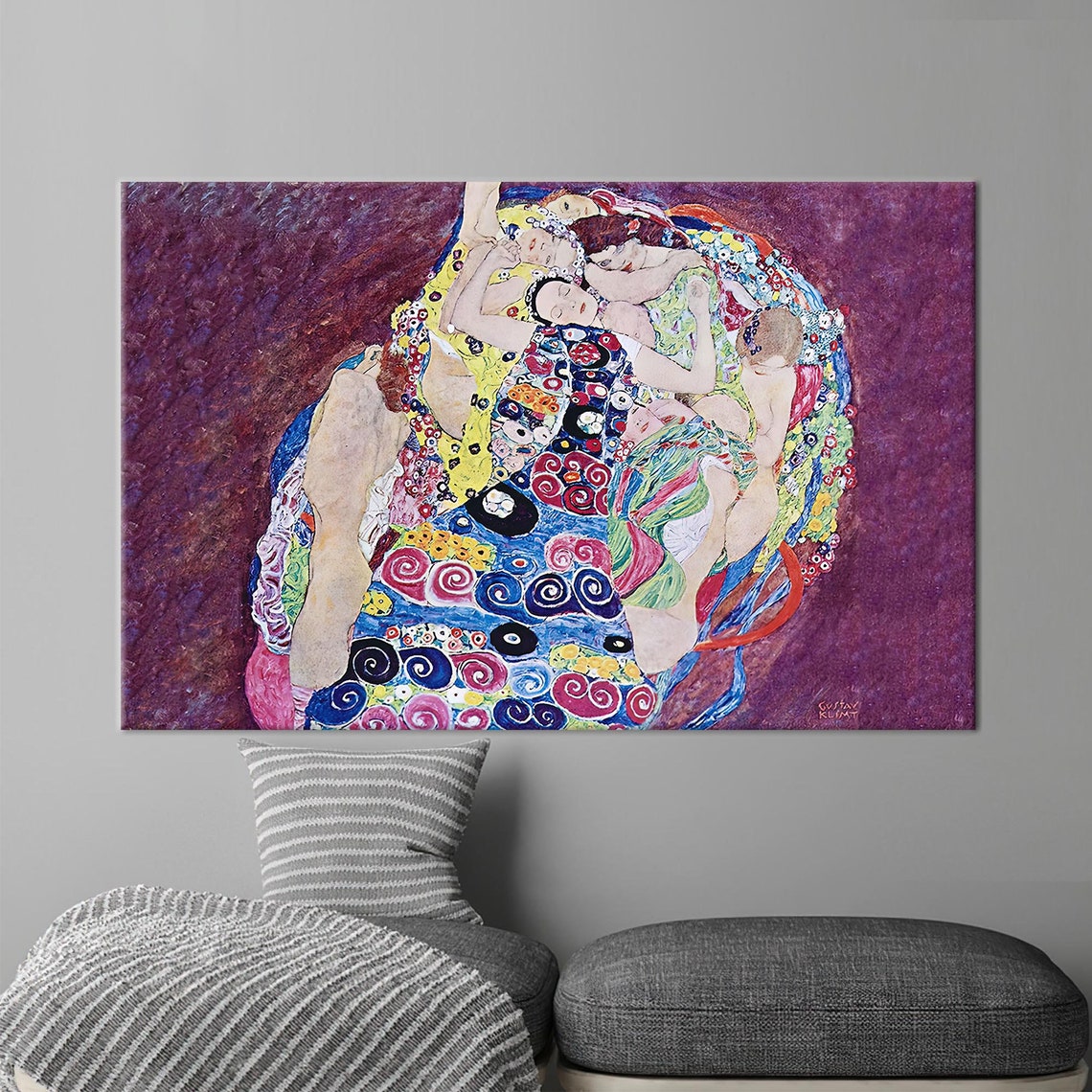 The Virgin by Klimt, Vintage Art Print