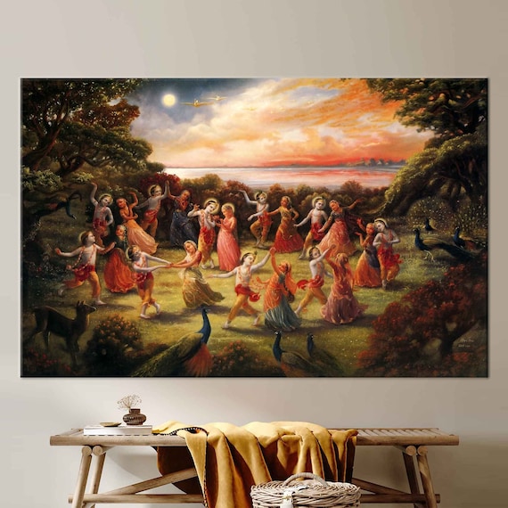 Rasa Lila Dance Of Radha Krishna Poster