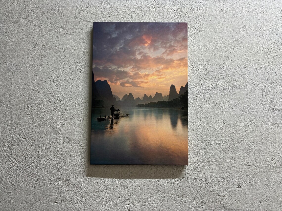 Guilin China Landscape View 3D Art Print