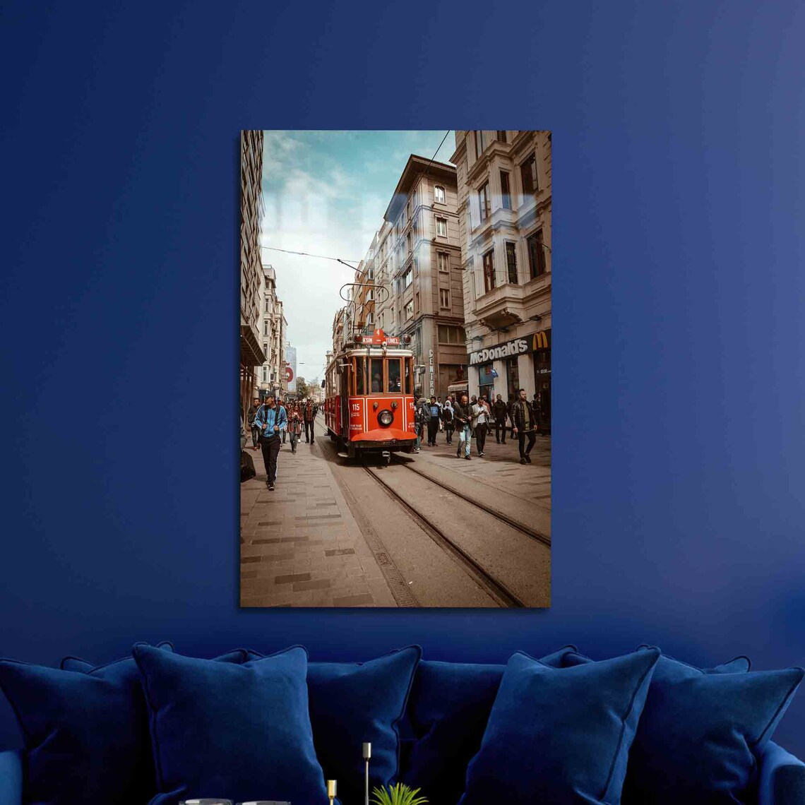 Glass Wall Art Tempered Mural Istanbul Cityscape Printing View Decor Landscape