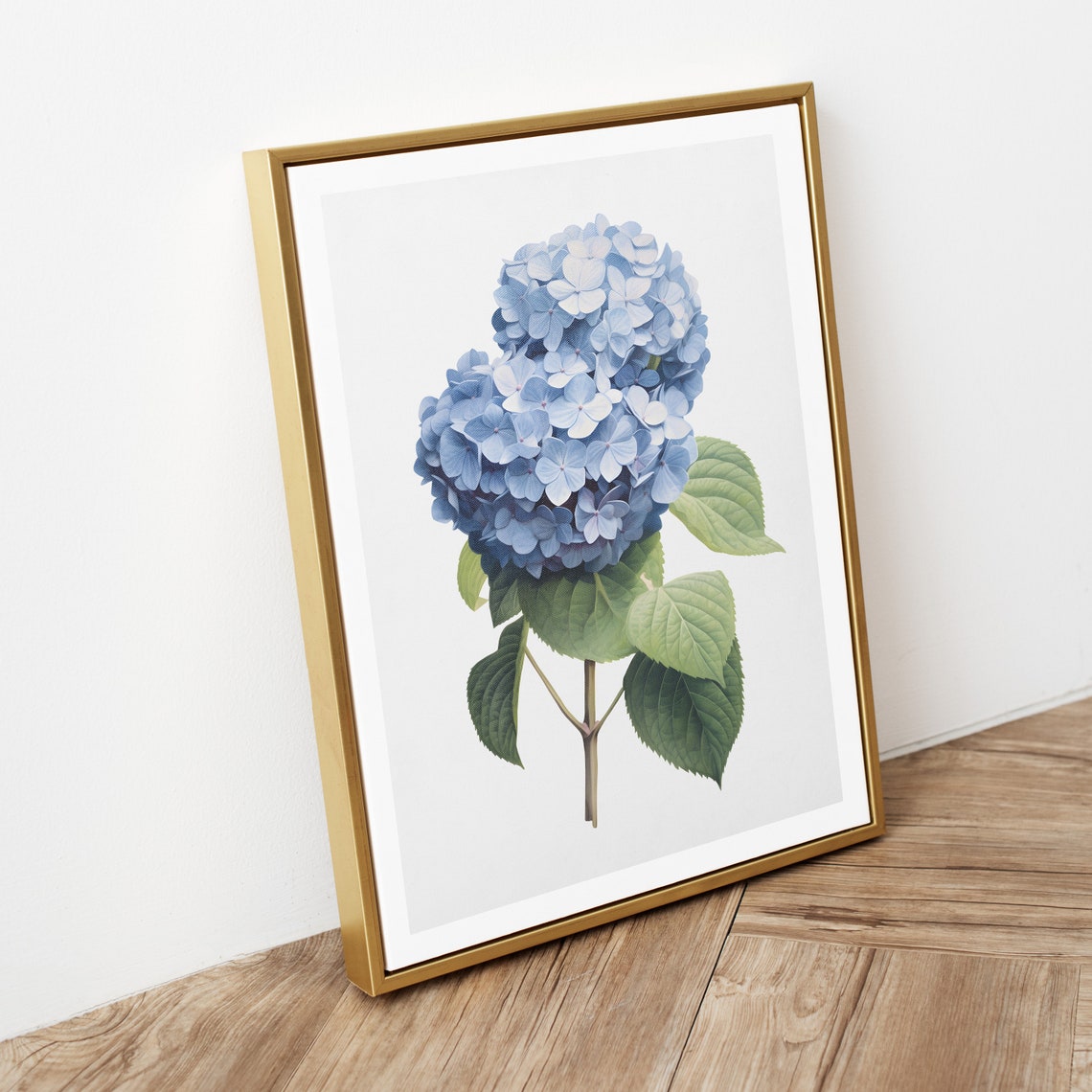 Hydrangea Wall Art Vintage Poster - Image 2
