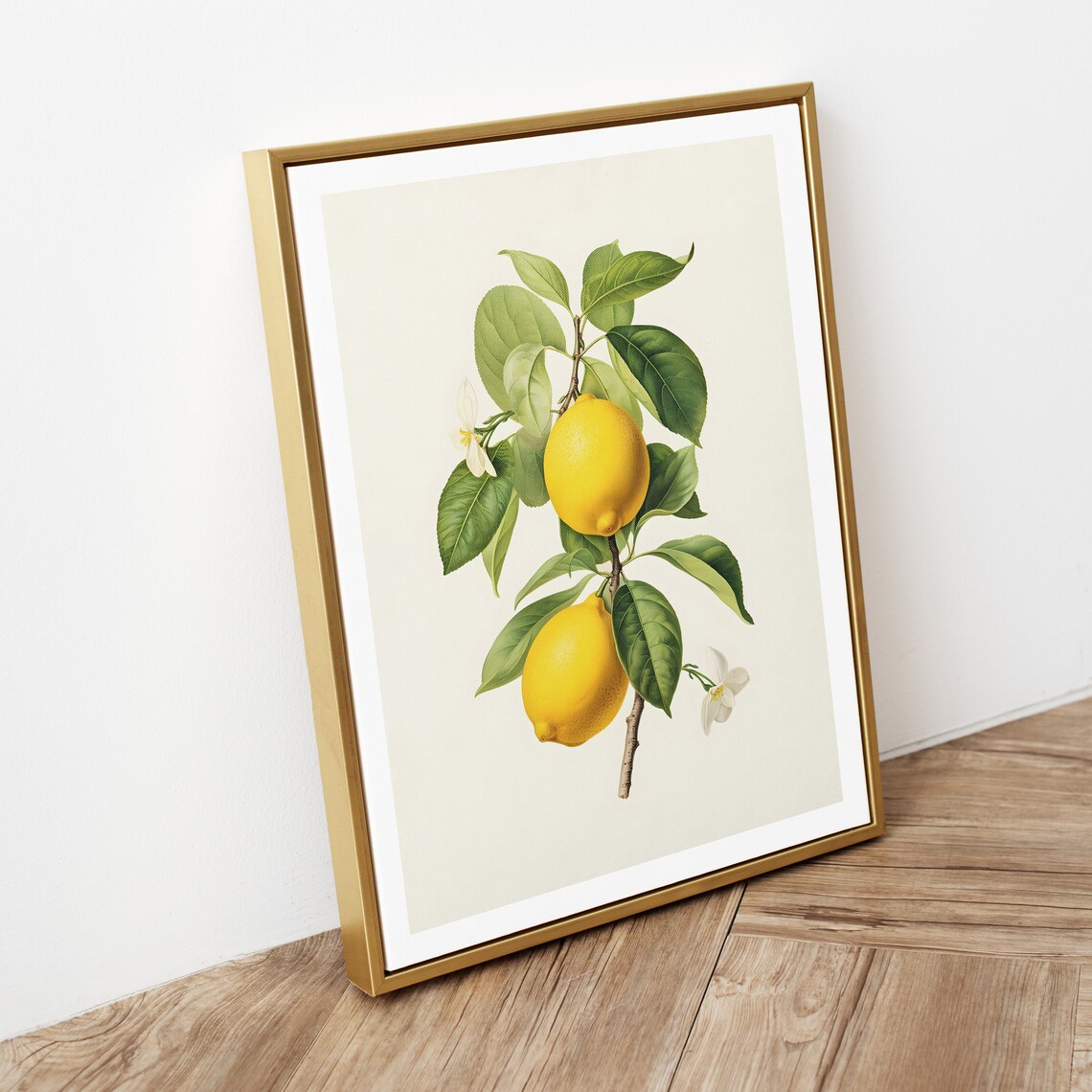 Vintage Lemon Branch Botanical Fruit Poster - Image 2