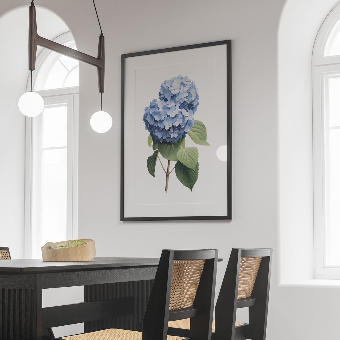 Hydrangea Wall Art Vintage Poster - Image 4