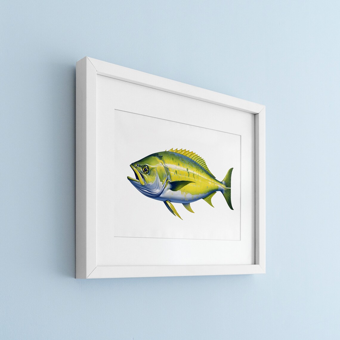 Mahi Mahi Vintage Illustration Fish Poster - Image 3