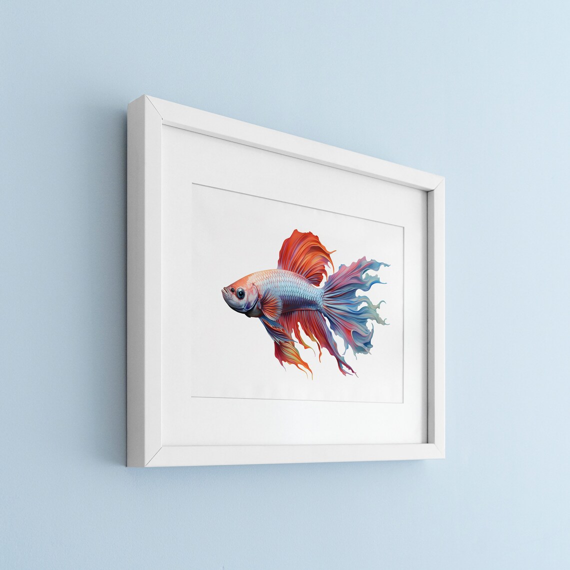 Betta Fish Vintage Illustration Art Print - Image 2