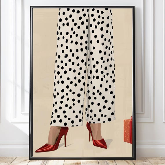 Retro Wall Art Decor Fashion Print Gift For Her