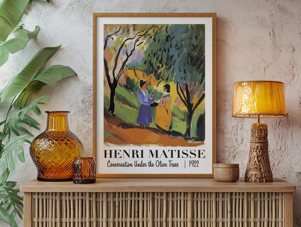 Henri Matisse Conservation Under the Olive Trees 1922 Poster - Image 2