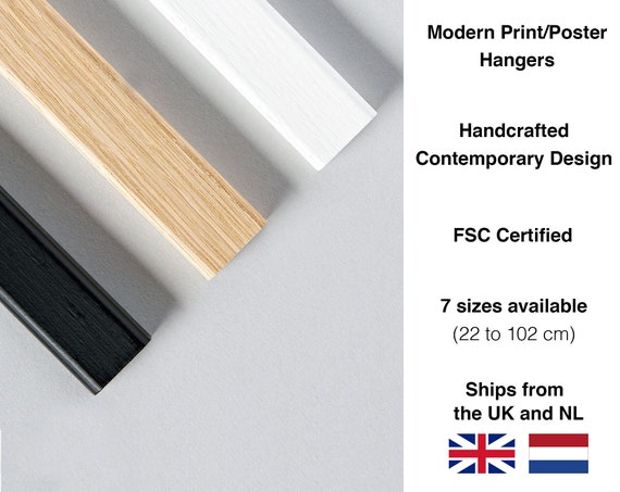 Wooden Magnetic Poster Hanger for Wall Art