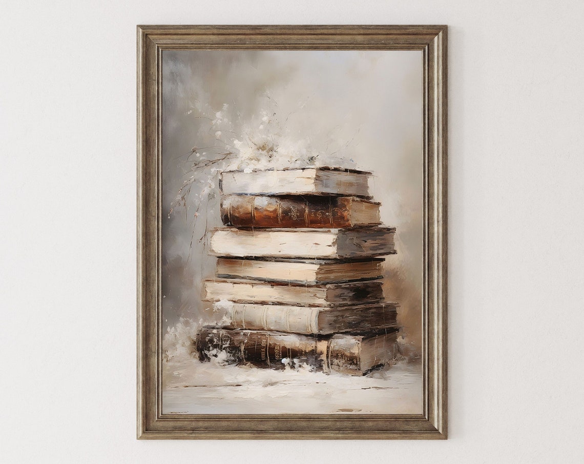 Winter Reading Nook Coffee and Book Light Academia Morning Wall Poster - Image 6