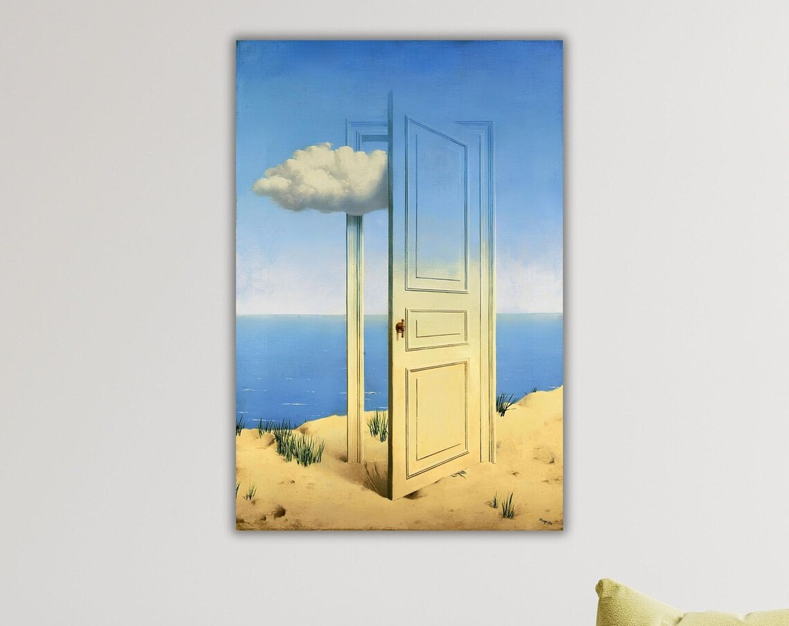 Rene Magritte The Victory Door Beach Cloud Surrealist Art Poster