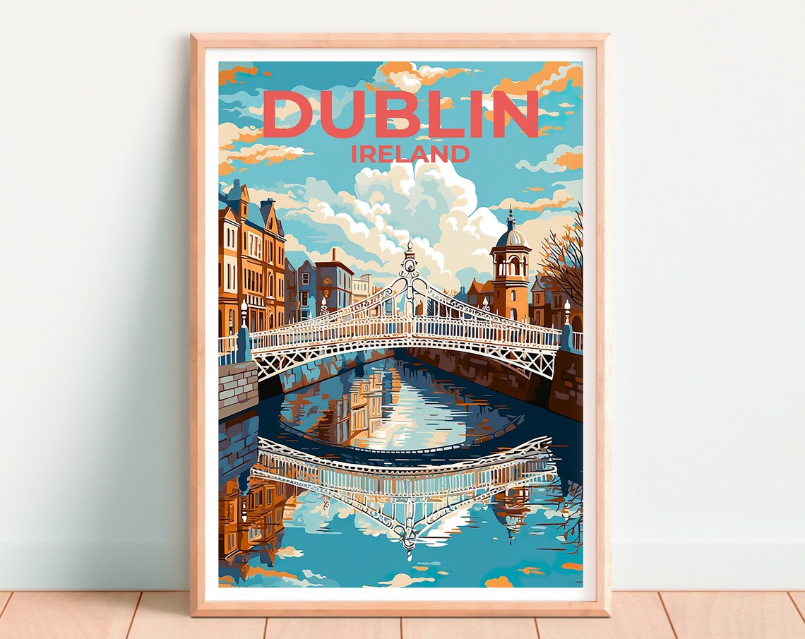 Dublin Travel Poster, Ireland City Poster - Image 4