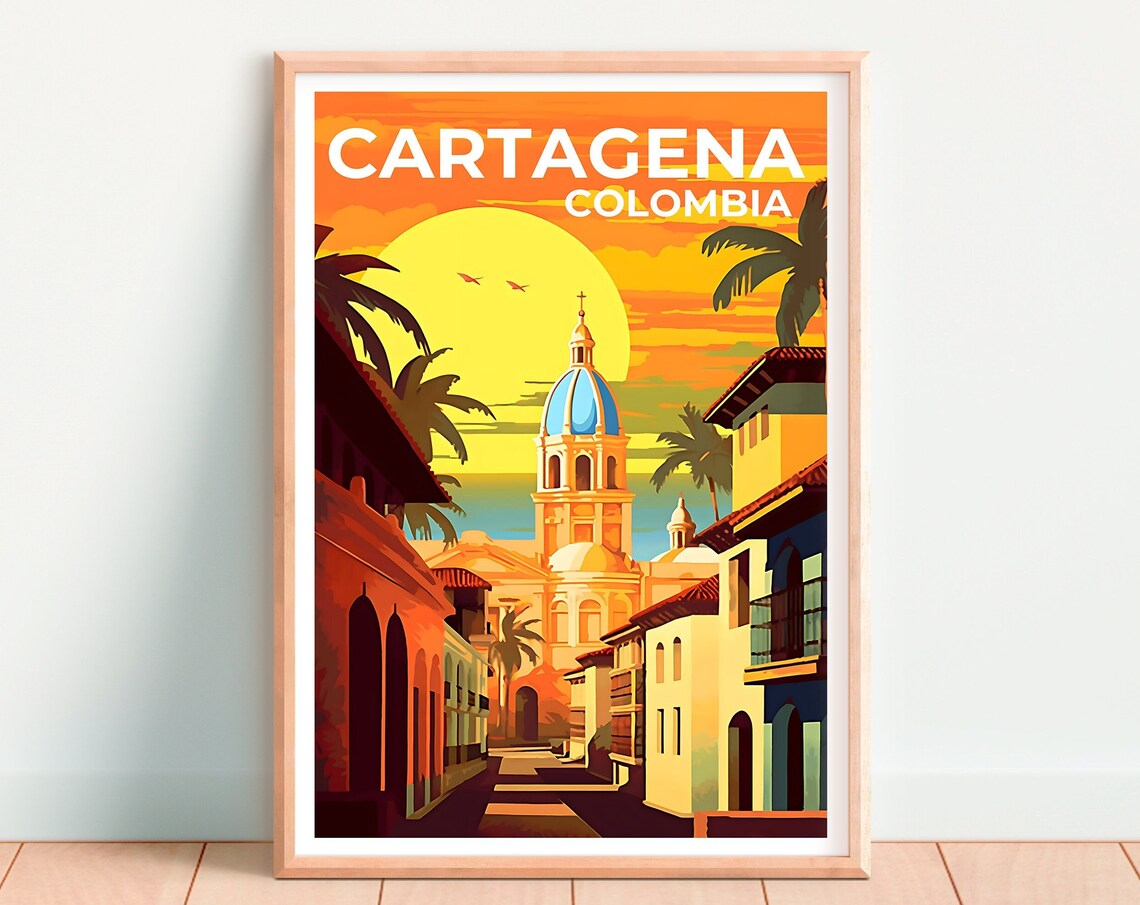 Cartagena Travel Poster, Colombia City Art Print - Image 4