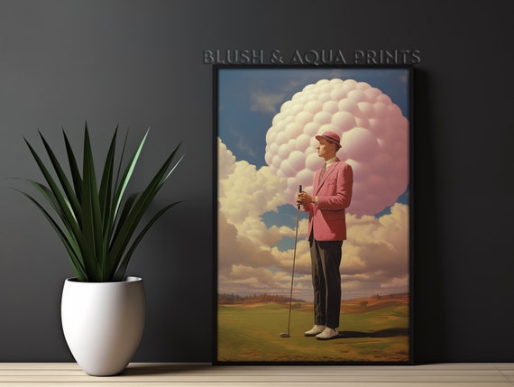 Eclectic Vintage Maximalistwall Art Golf Poster Wall Prints Trendy Room Decor Boho Bedroom Over The Bed