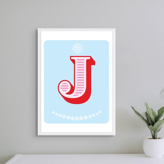 Letter J Nursery Alphabet Poster