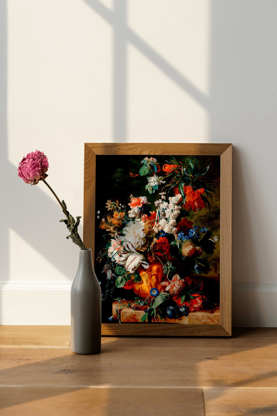 Dutch Floral Bouquet Still Life Old Master Painting Art Poster - Image 4