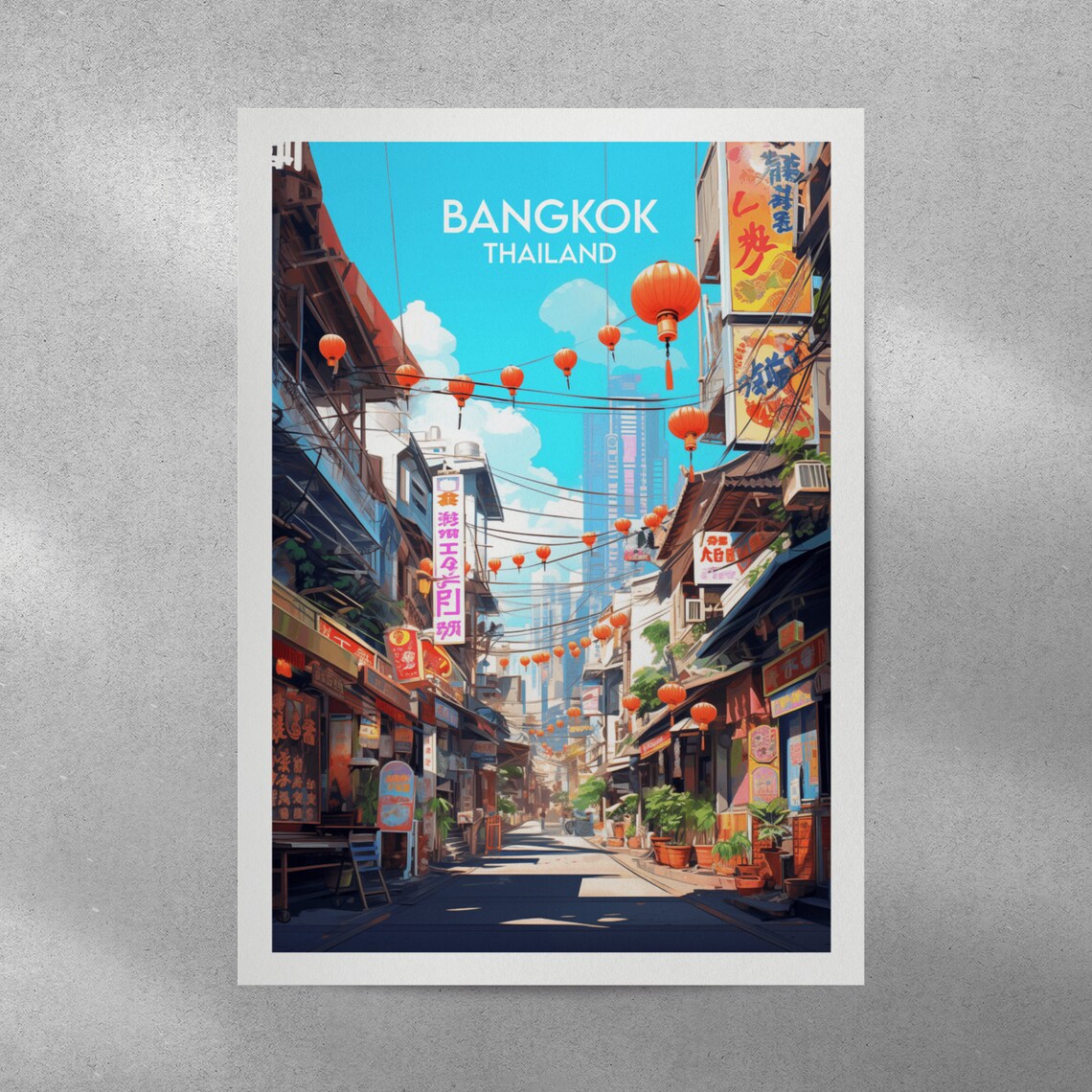 Bangkok Travel Print Thailand Travel Poster - Image 3