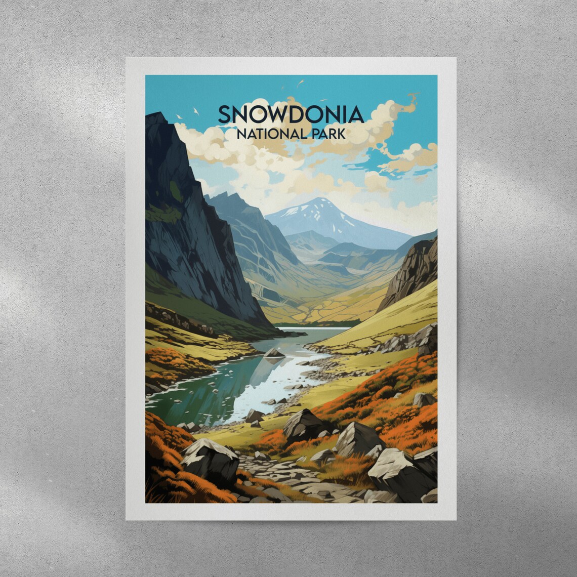 Snowdonia National Park Travel Poster, Wales - Image 5