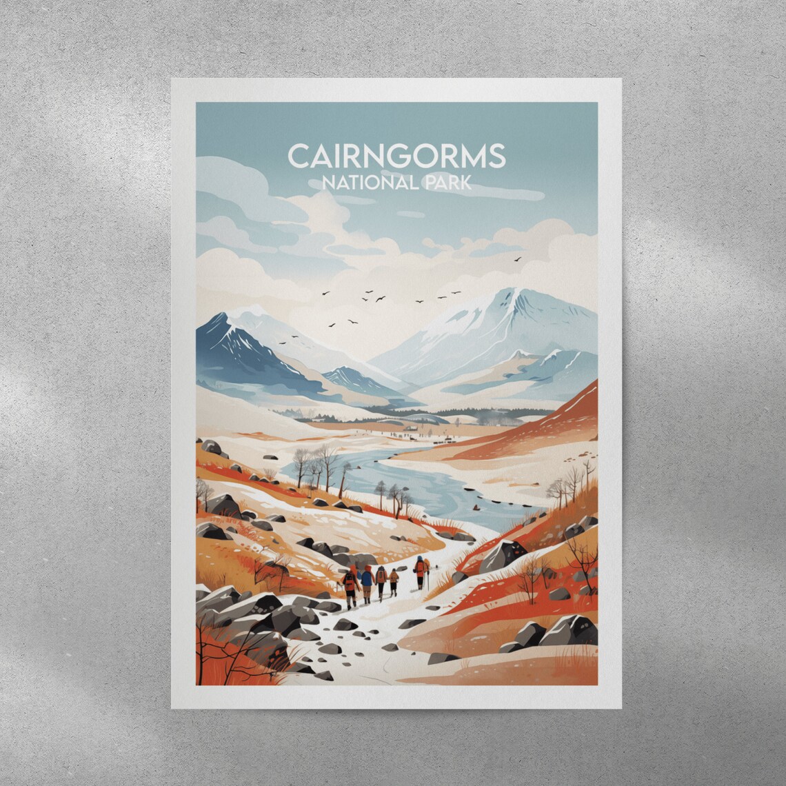 Cairngorms National Park Scotland Travel Poster - Image 3