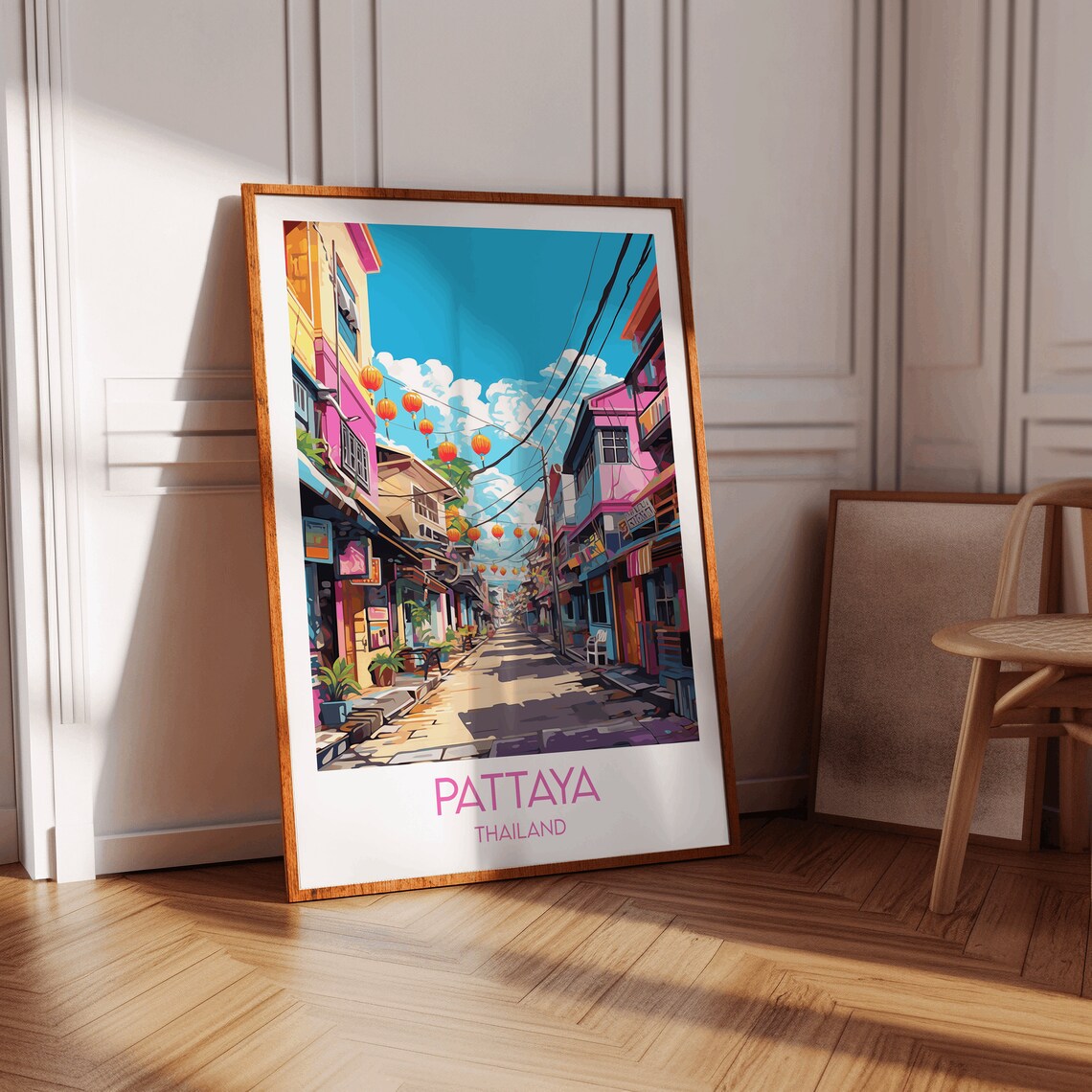 Pattaya Travel Poster, Thailand Custom Personalised - Image 4