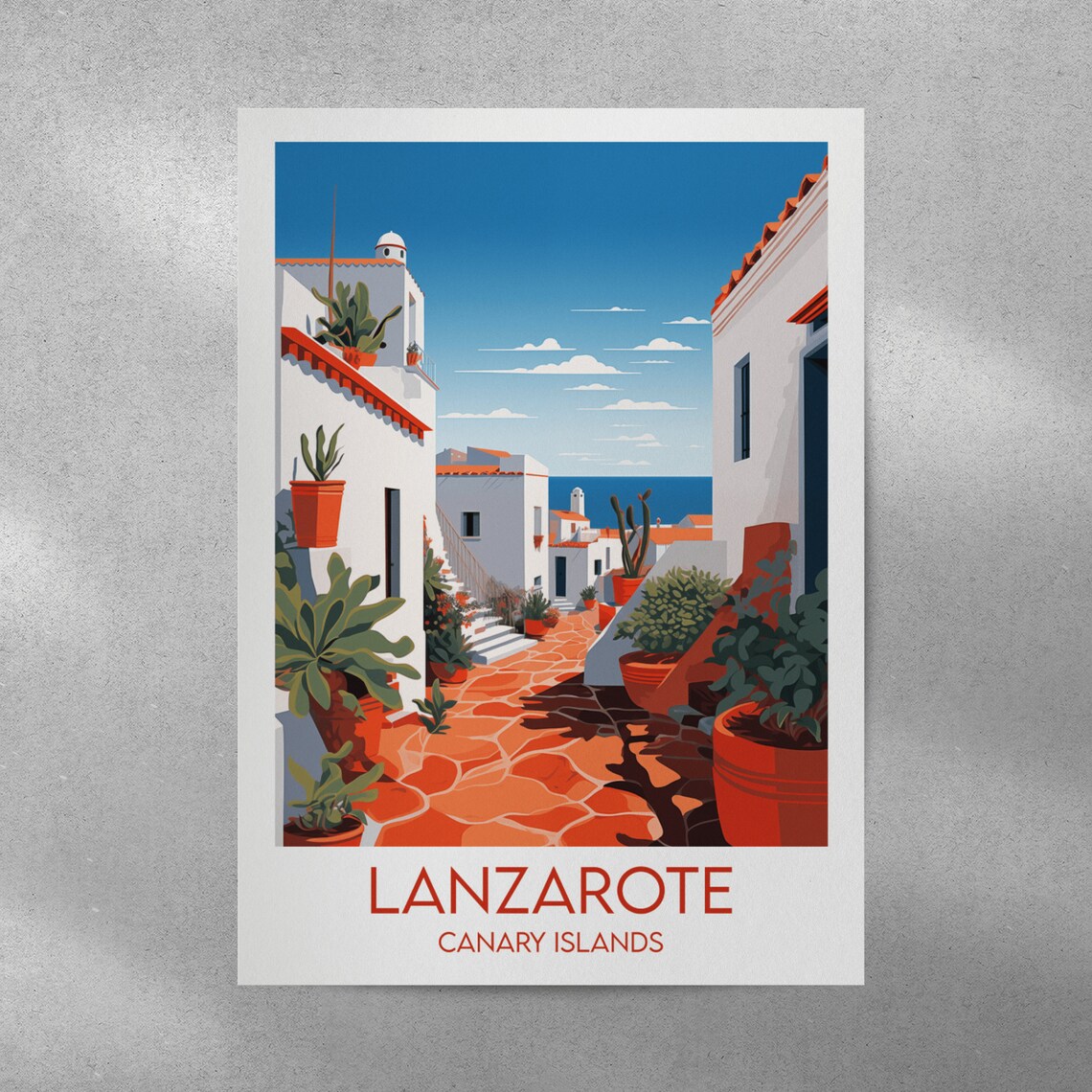 Lanzarote Travel Poster, Canary Islands Custom Gift - Image 3
