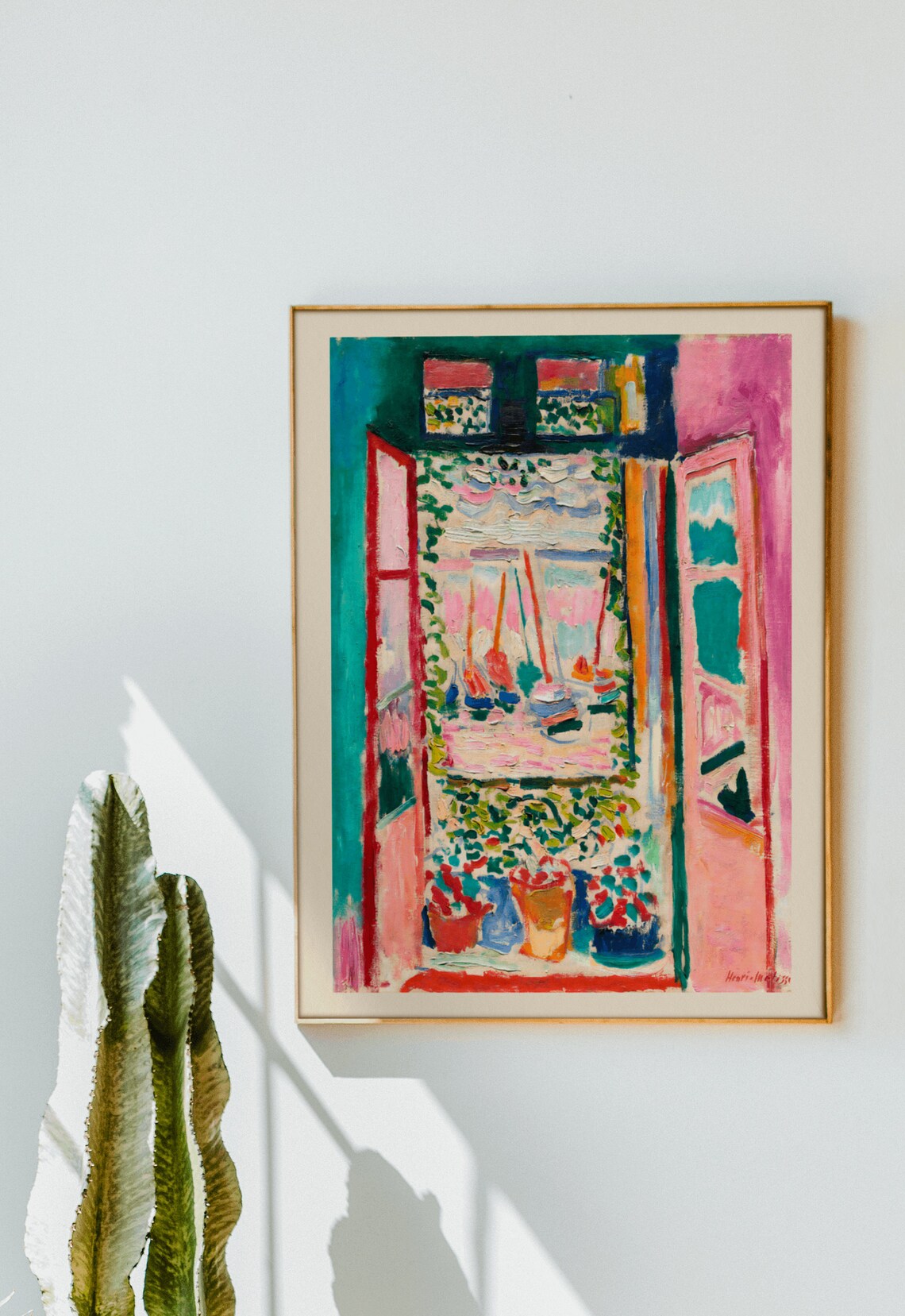 Henri Matisse Open Window Collioure Sailboats Colorful Fine Art Poster - Image 2