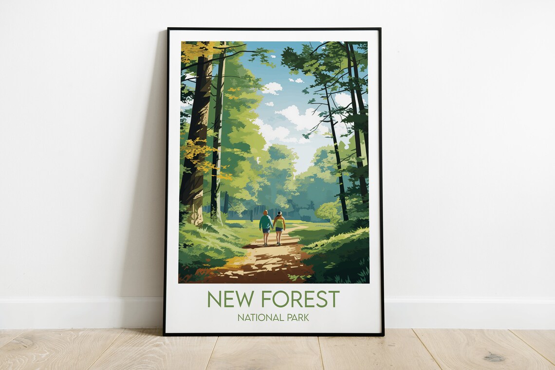 New Forest National Park Custom Travel Poster