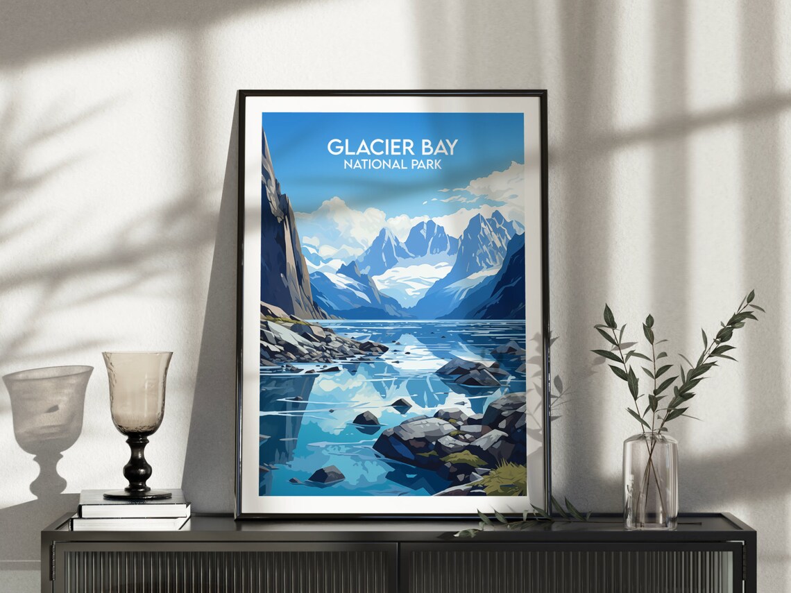 Glacier Bay National Park Travel Poster, Alaska - Image 3