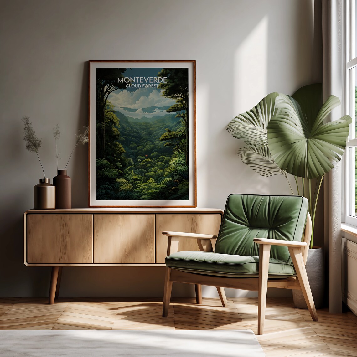 Monteverde Cloud Forest Travel Poster, Costa Rica - Image 2