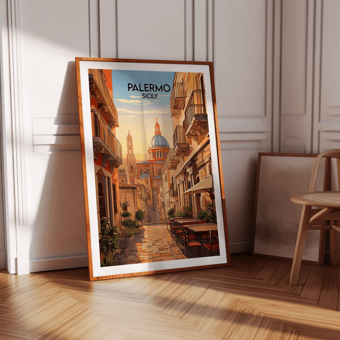 Palermo Travel Poster, Sicily Italy Custom Print - Image 3