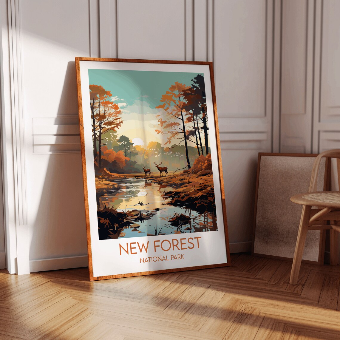 New Forest National Park Travel Poster, England UK - Image 3