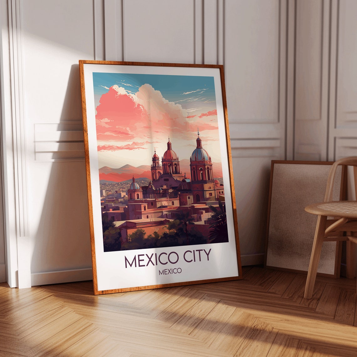 Mexico City Travel Print Mexico Poster Custom Personalised Wedding Birthday Gift - Image 4