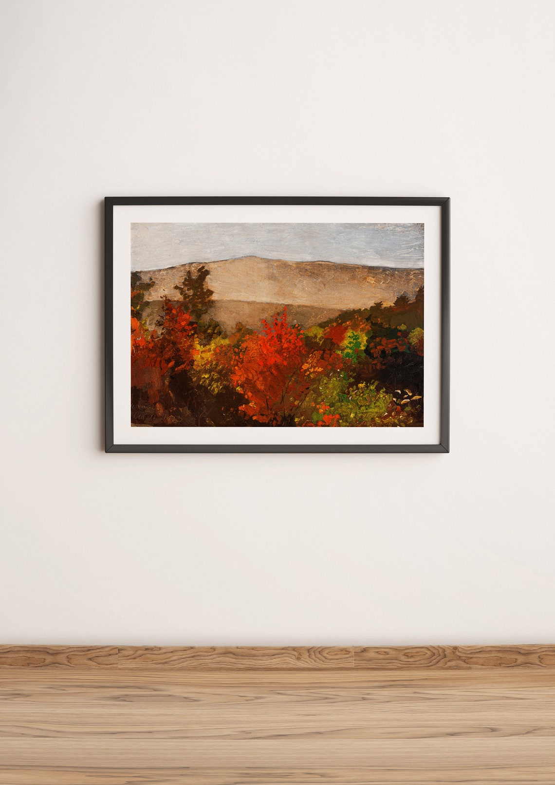 Winslow Homer Autumn Treetops 1873 Landscape Painting Art Poster - Image 3