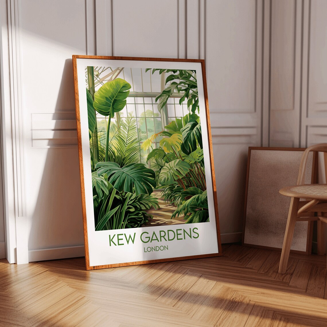 Kew Gardens London Palm House Tropical Plants Botanical Travel Poster - Image 3