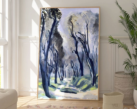 Henri Matisse Avenue Of Olive Trees 1920 Print Modern Landscape Art Poster Colourful Impressionism Artwork Living Room Wall Decor Gift