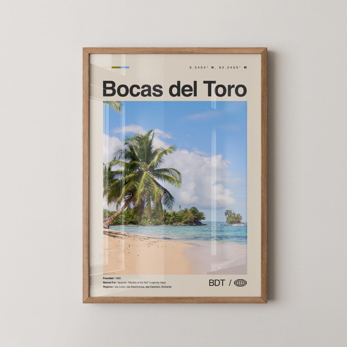 Bocas Del Toro Print Wall Art Poster Photo Dcor Panama