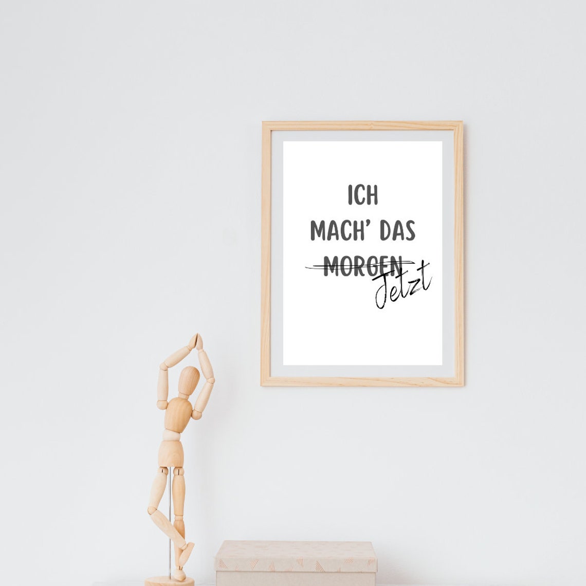 Ich Mach Das Morgen Jetzt Funny German Procrastination Quote Poster - Image 3