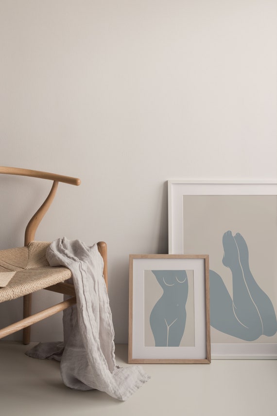 Nude Legs Abstract Female Art Print Gallery Wall Art Minimalist Terracotta Art Instant Print