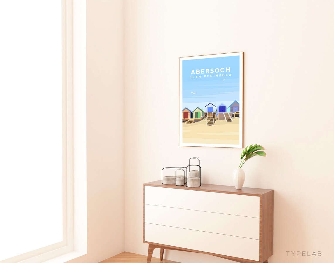 Abersoch Travel Poster, North Wales Wall Decor - Image 2
