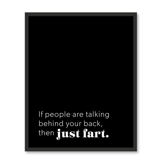 Whether You Call It A Fart Or A Toot Its Always The Answer Minimalist Typography Poster Aesthetic Living Room Art Wall Art