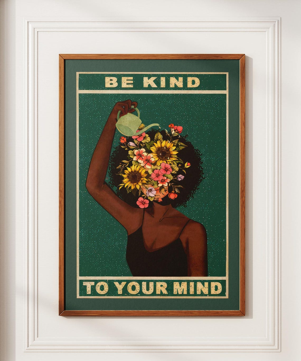 Be Kind To Your Mind Vintage Poster Lose Print Retro Music Positivity