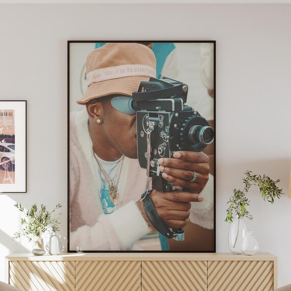 Tyler The Creator Filming Vintage Camera Golf Le Fleur Photo Art Poster