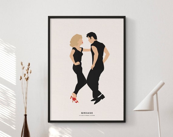 Grease Minimalist Movie Poster Art Print
