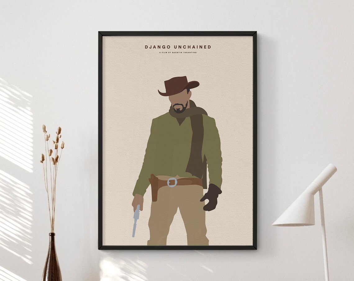 Django Unchained Minimalist Movie Poster Print