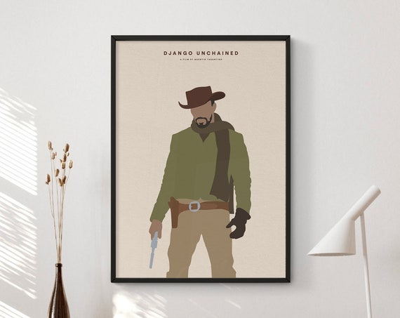 Django Unchained Minimalist Movie Poster Print