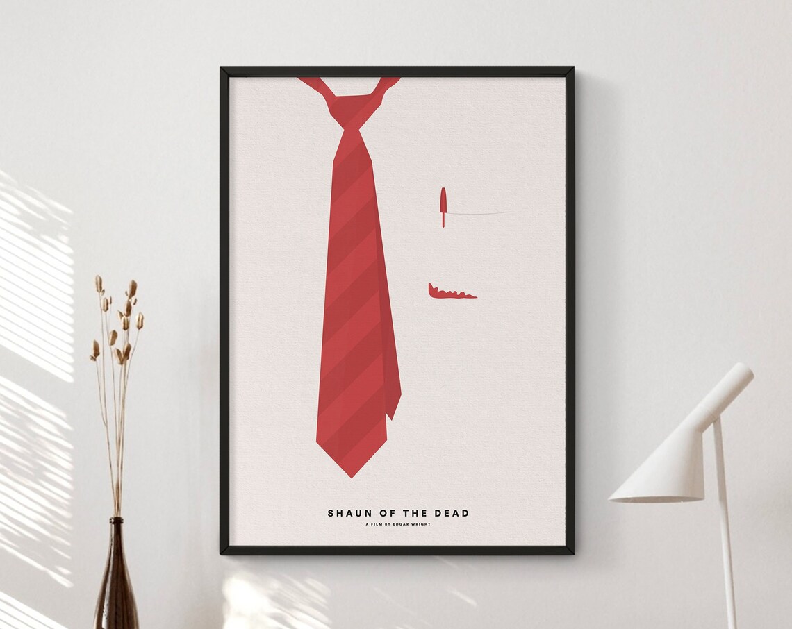 Shaun Of The Dead Minimalist Movie Poster Print
